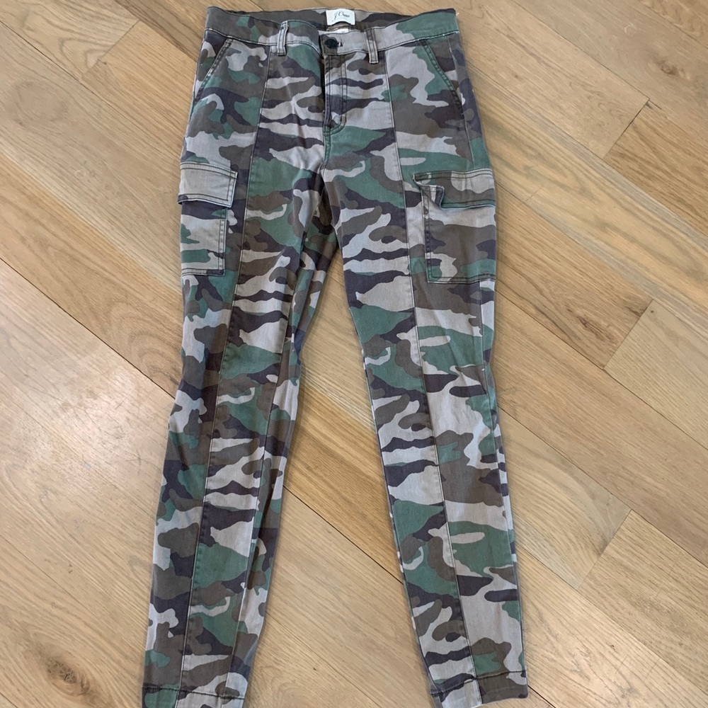 JCrew Camo Cargo Pixie Pant